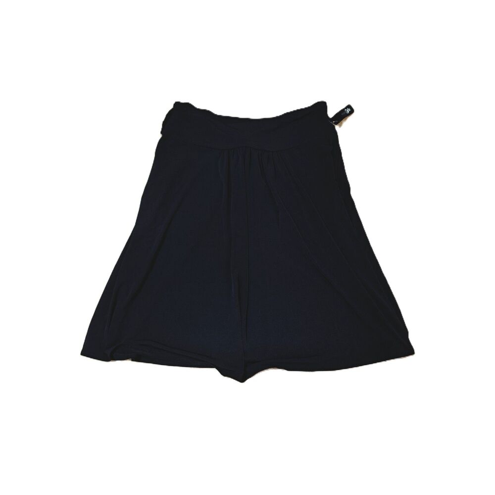 East 5Th Women's Tie Back Black Comfort Skirt Casual Sz Large